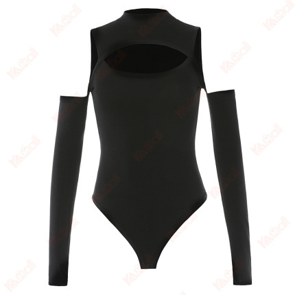 best women's bodysuits cotton black